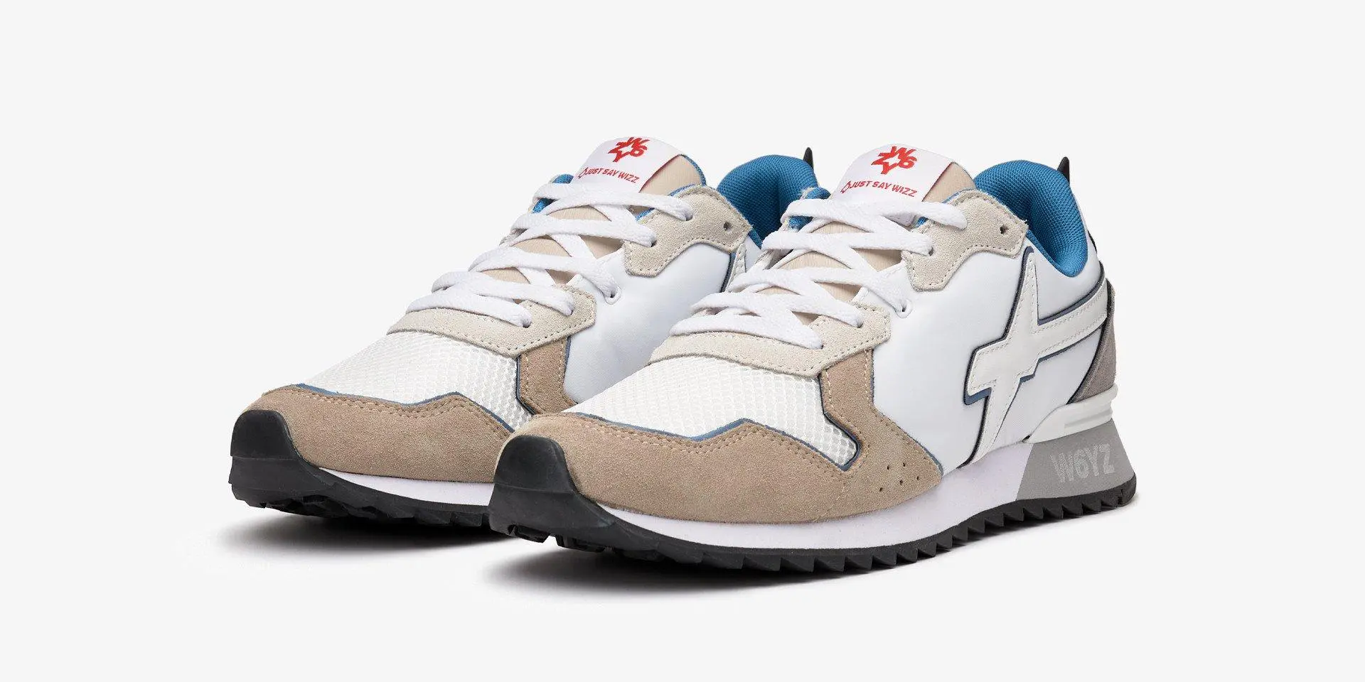 Wizz Sneaker in tessuto tecnico e suede - bianco-fango Jet-M