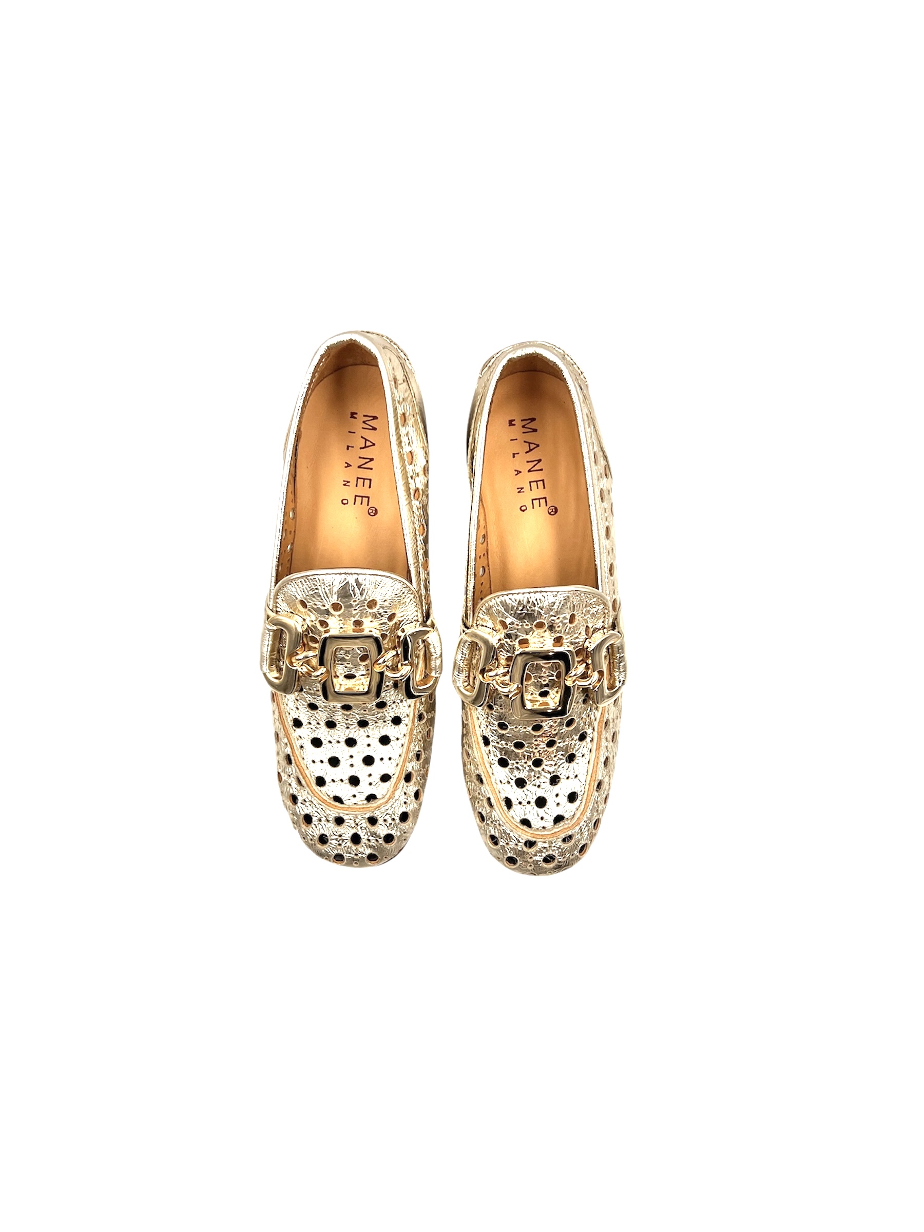 Gold Perforated Slip-On - Image 2