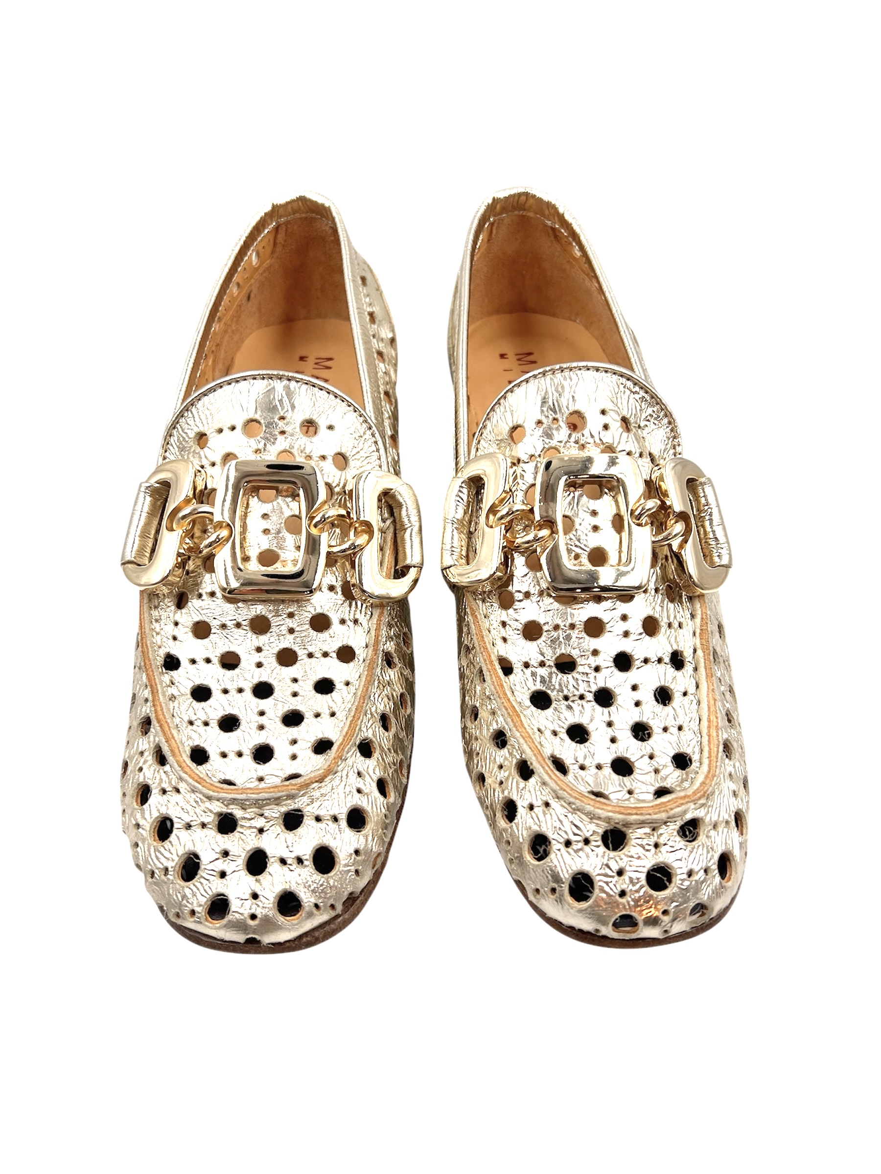 Gold Perforated Slip-On - Image 3