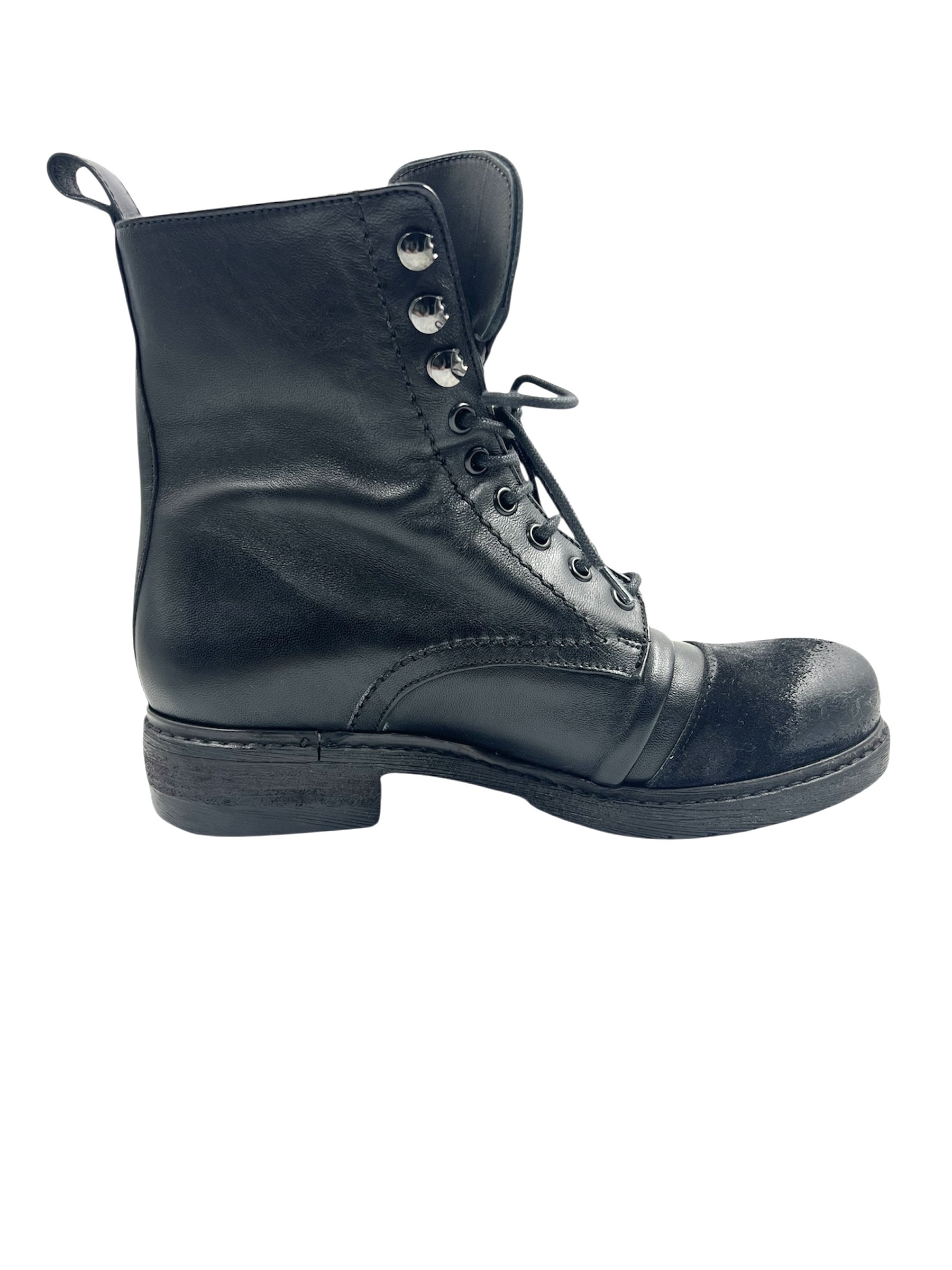 Ladies Rain Boot with Full Rubber Sole Leather Upper with Polished Suede Point