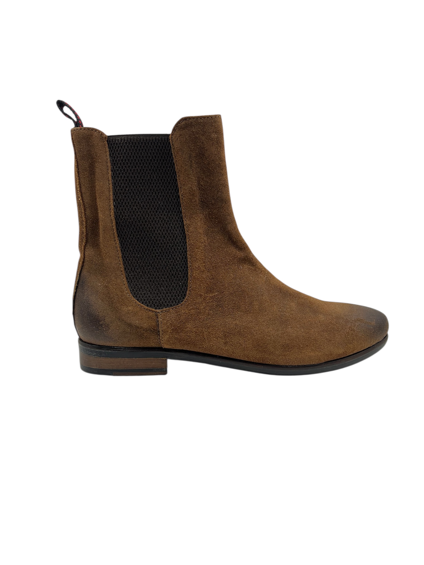 Ladies Brown Suede Chelsea Boot