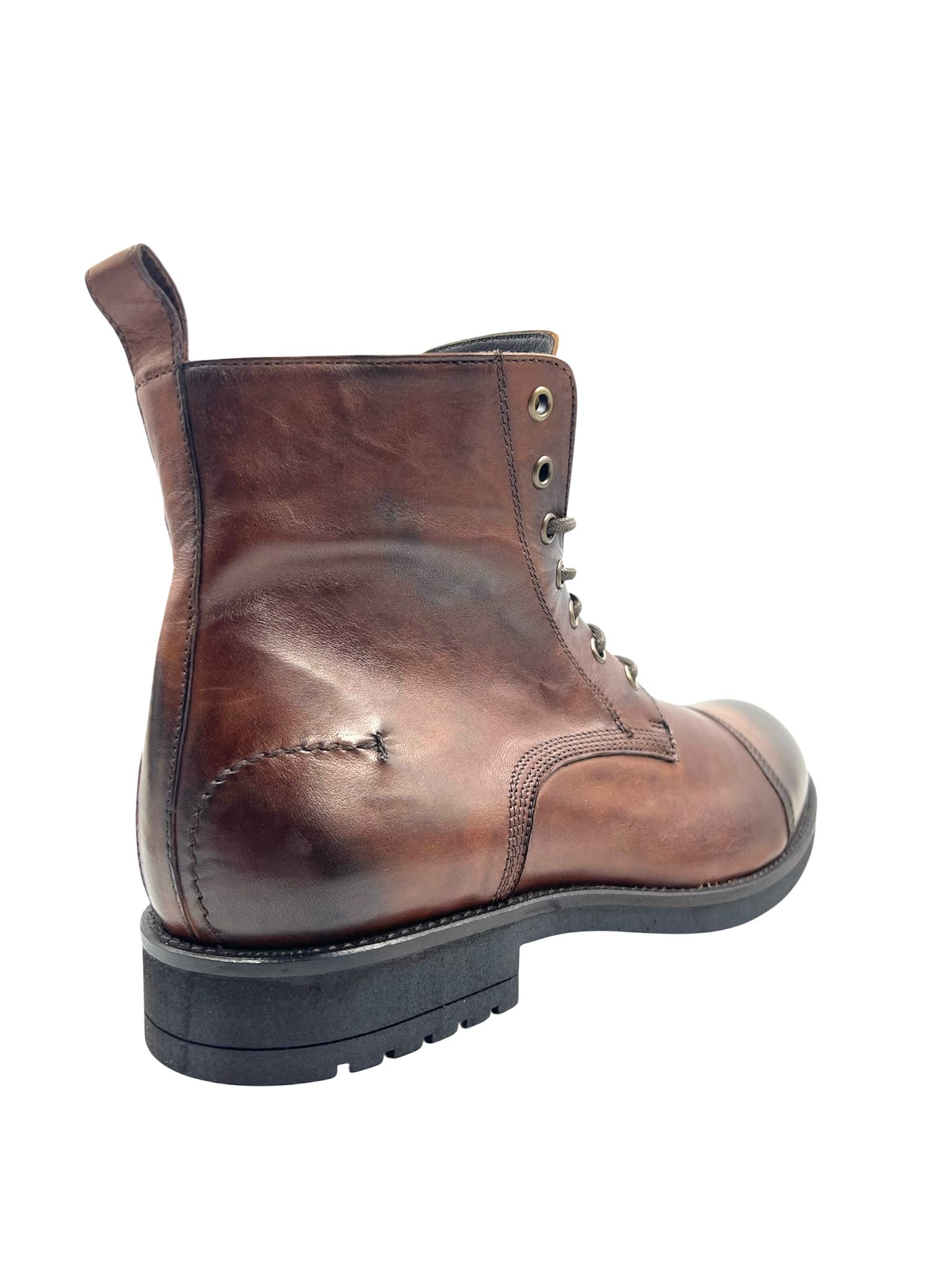 Men’s Handmade Cognac Leather Upper with Full Rubber Outsole - Image 6