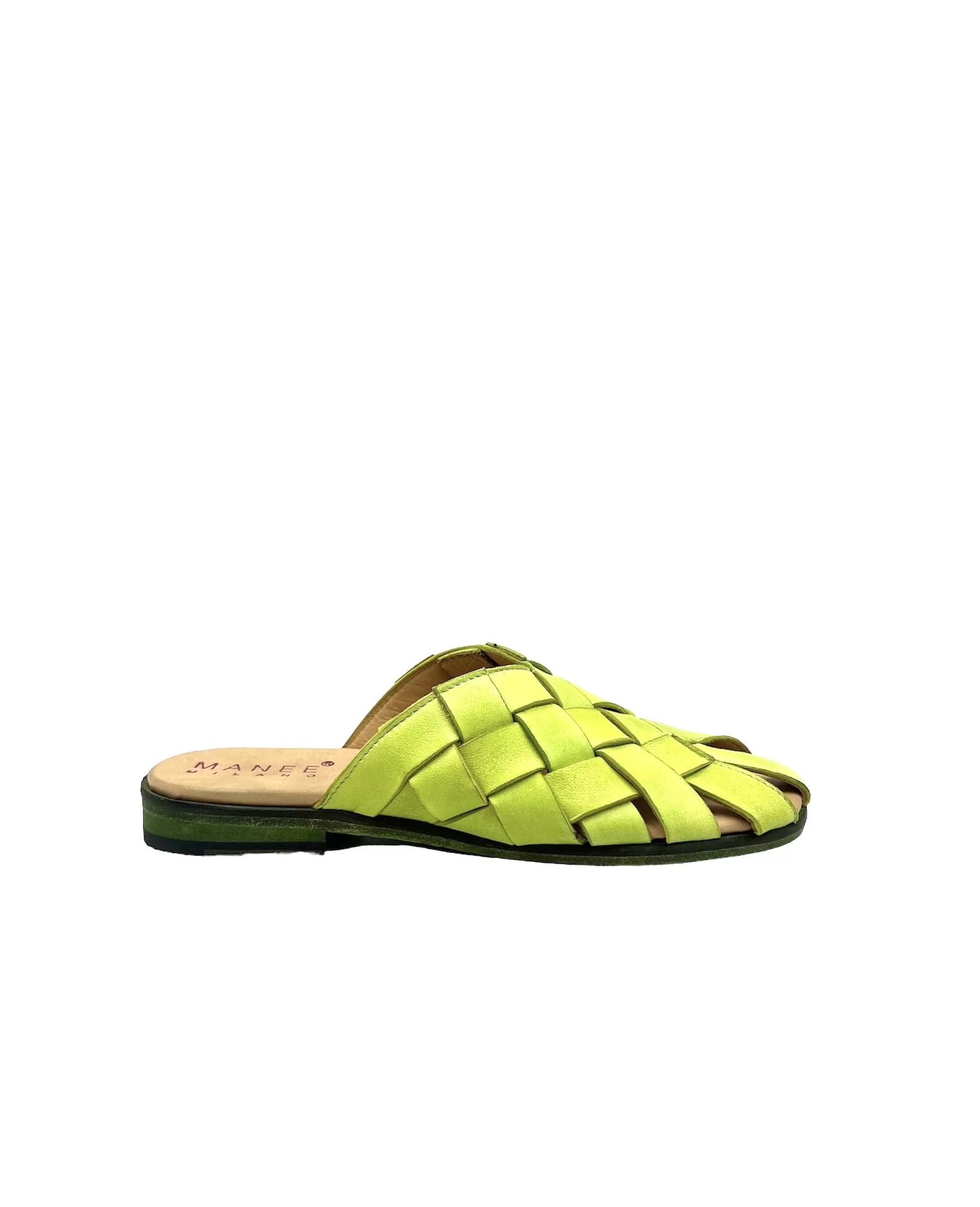 Fluo Green Interwoven Slip-On