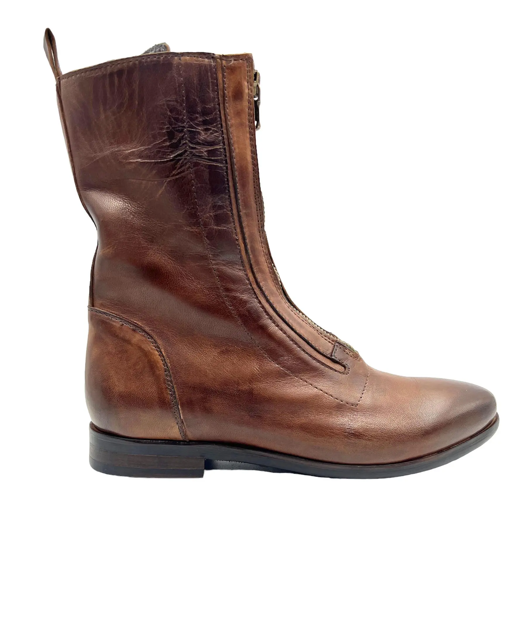 Women’s Handmade Cognac Leather Boots