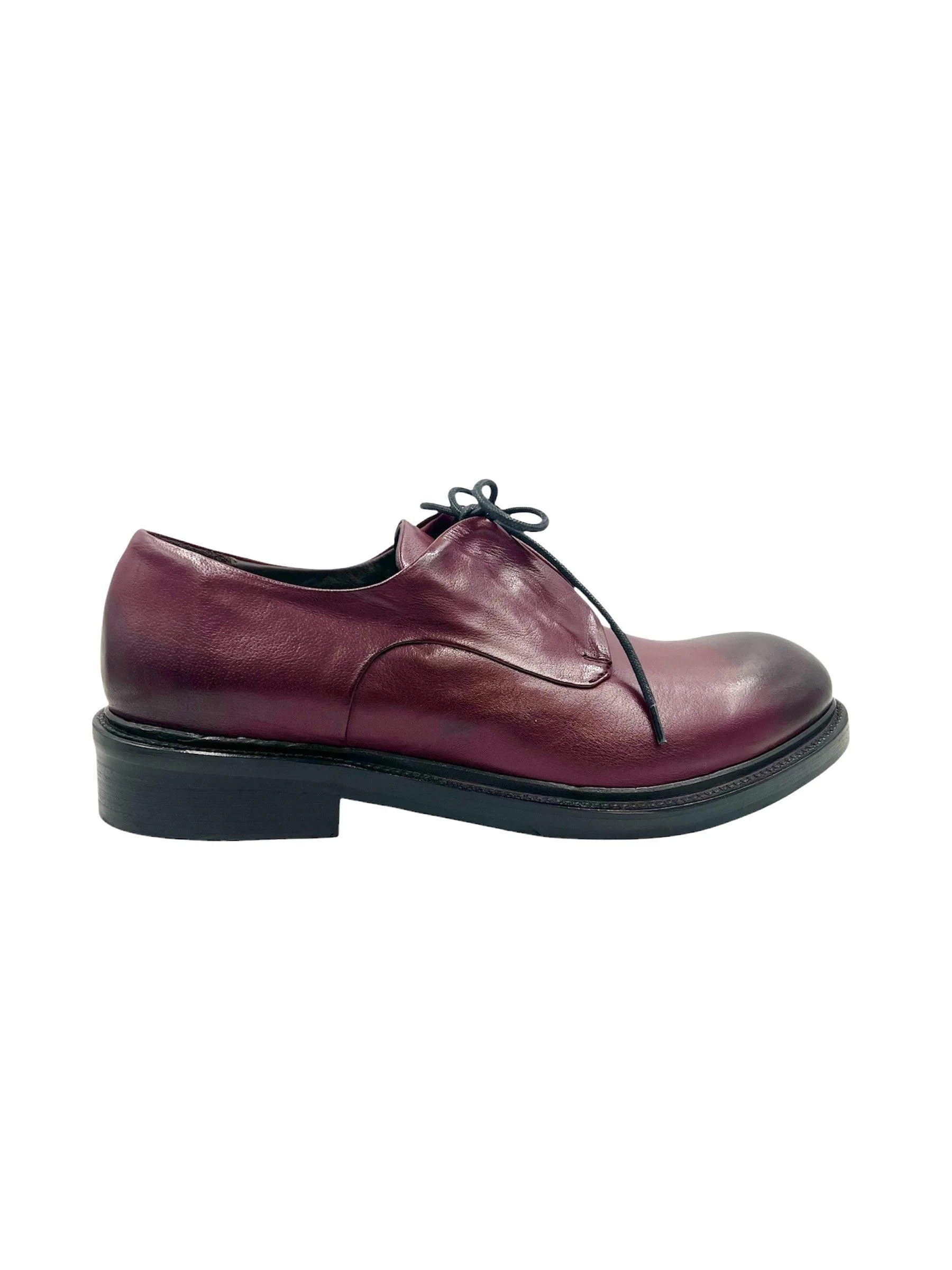 Men’s Handmade Raspberry Bordeaux Lace Up Shoes