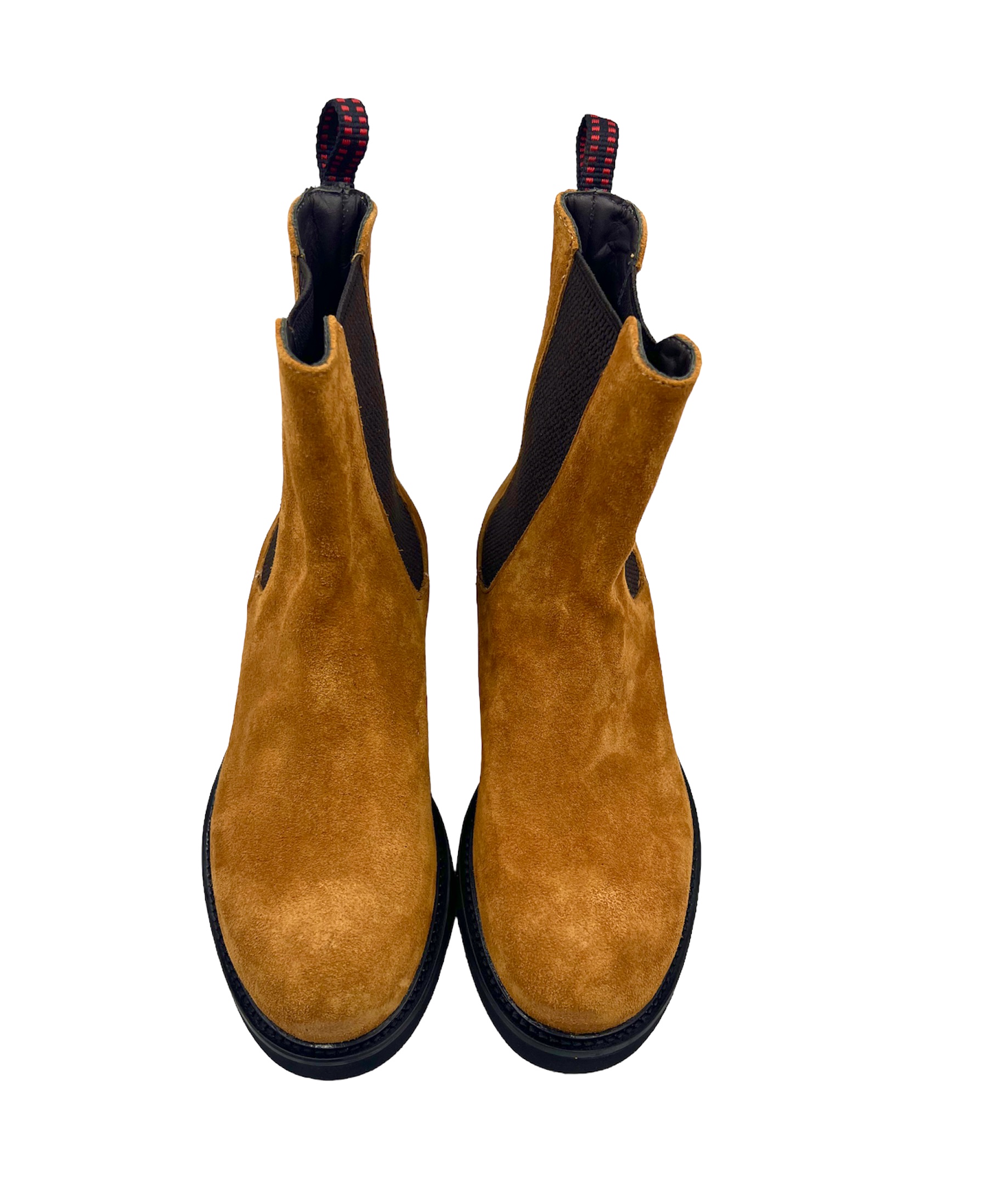 Women’s Ocher Suede Leather Boots - Image 3