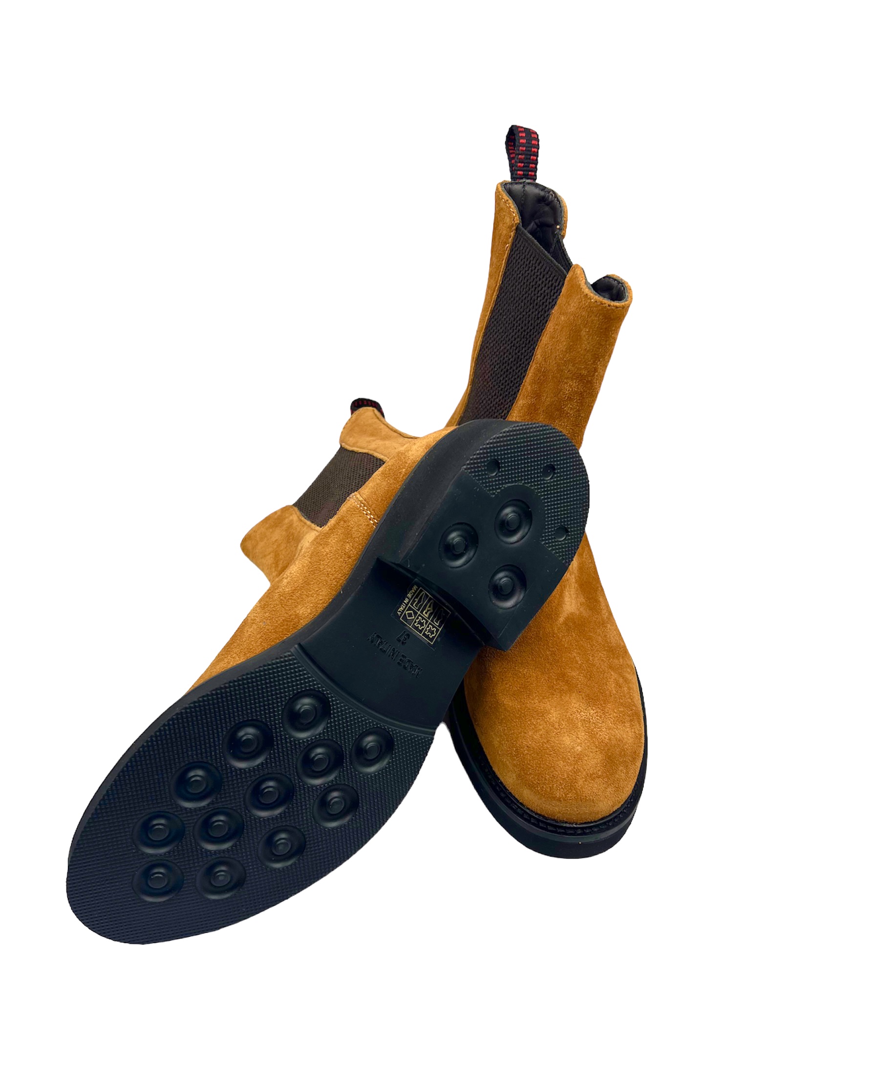 Women’s Ocher Suede Leather Boots - Image 4