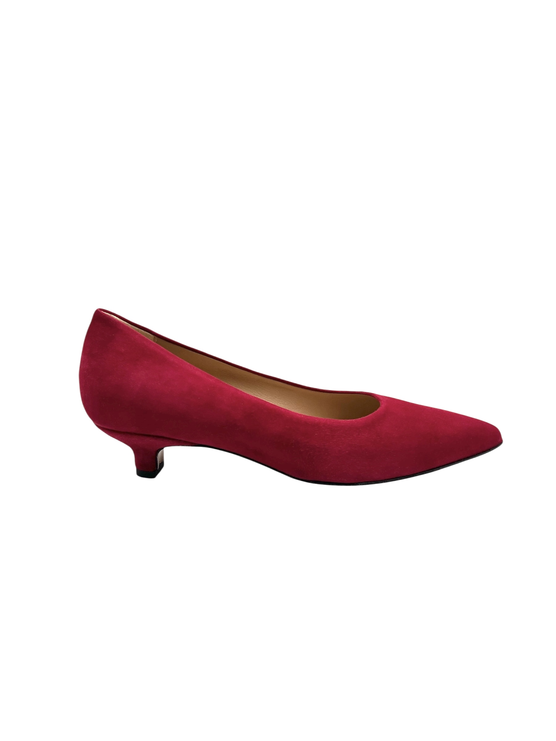 Ladies Handmade Red Suede Shoes