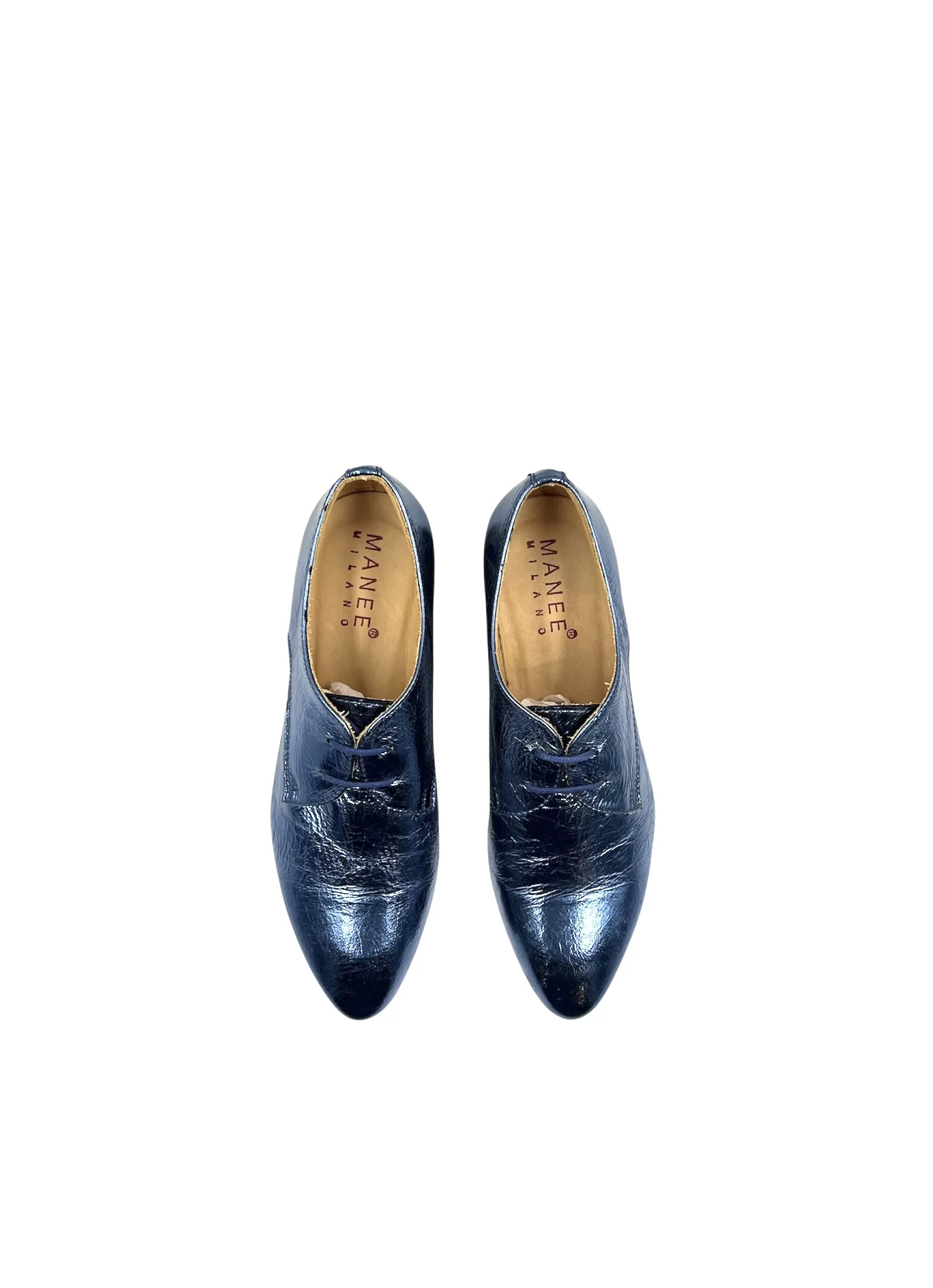 Women’s Metallic Blue Mocassino Leather and Rubber Outsole - Image 4